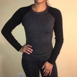 Small Gray and Black French Connection Sweater